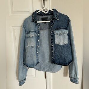 Blank NYC Two Toned Denim Jean Jacket